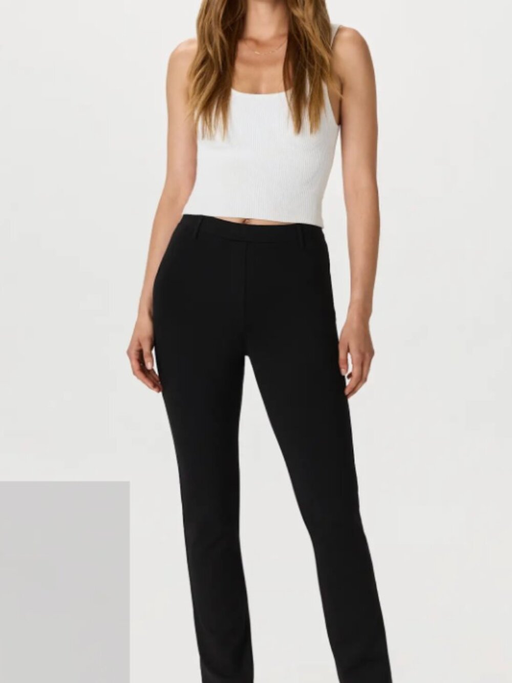 Quince Ponte Pull-On Straight Leg Pants Size XL Black